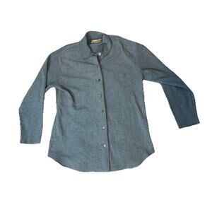 Women’s Long Sleeve Fleece Button Up Shirt Size Large Preowned